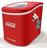 Salco Coca-Cola Eiswürfelmaschine Eiswürfelbereiter Ice Maker 12 kg, leise, LED-Display, 2 Eiswürfelgrößen, Perfekt für Party oder Geburtstag!